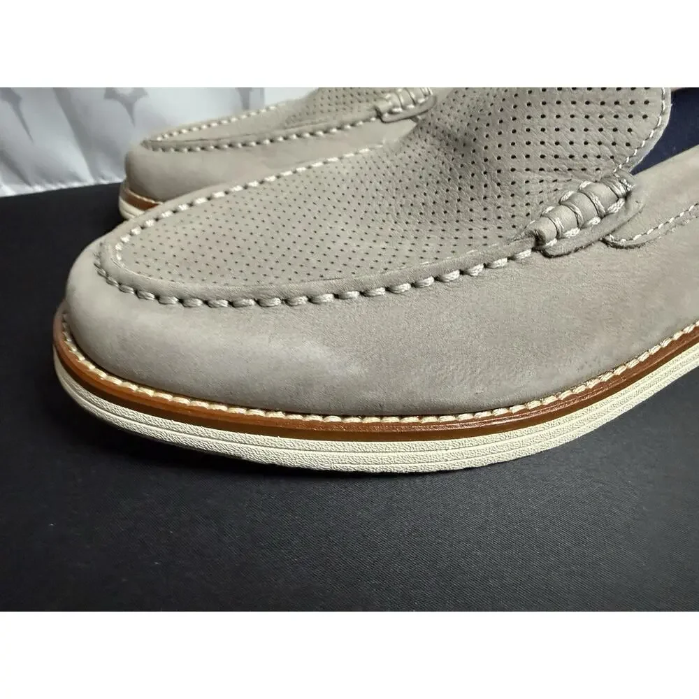 Johnston & Murphy Mens 8M Upon Loafers Gray True Foam